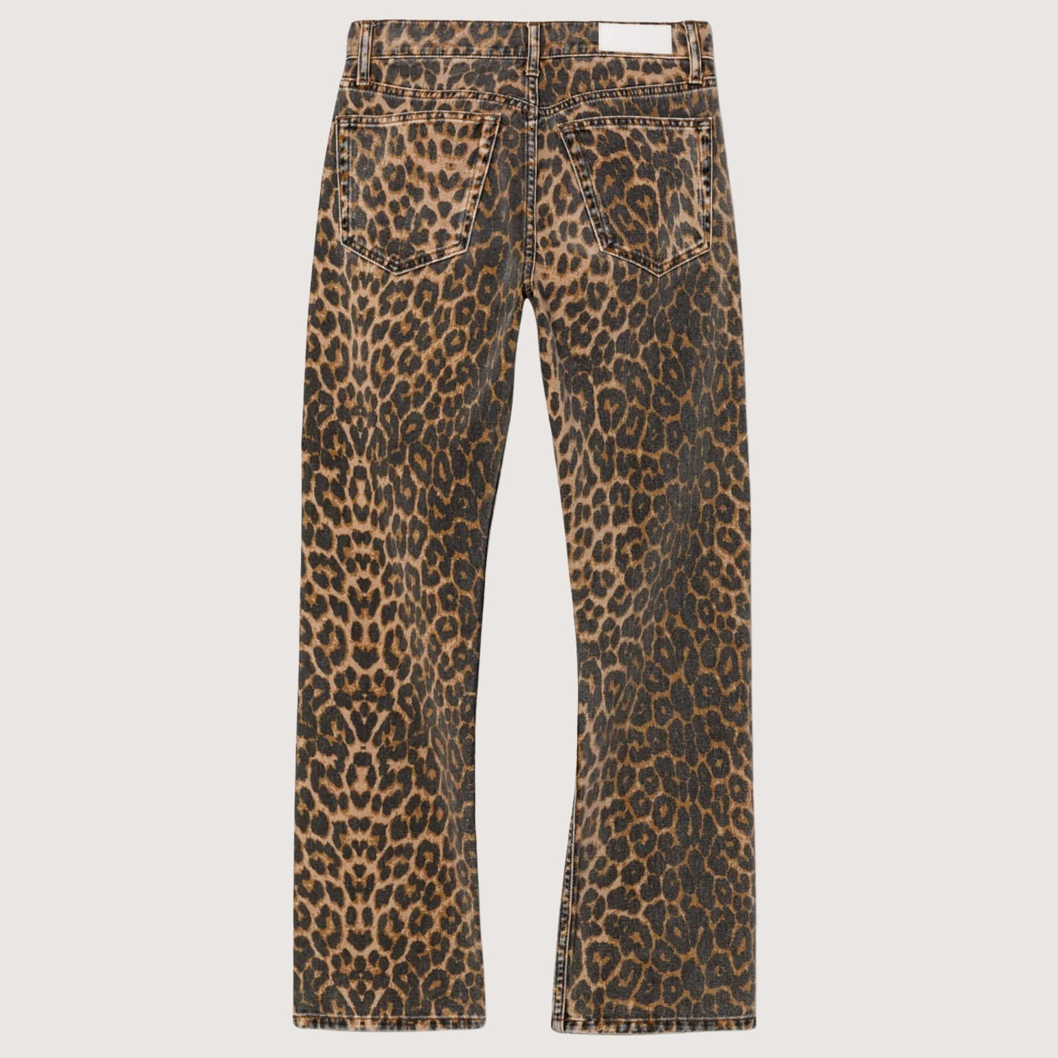 Mid Rise Blondie Crop - Leopardo