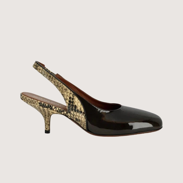 Leather Sling-Back Pump