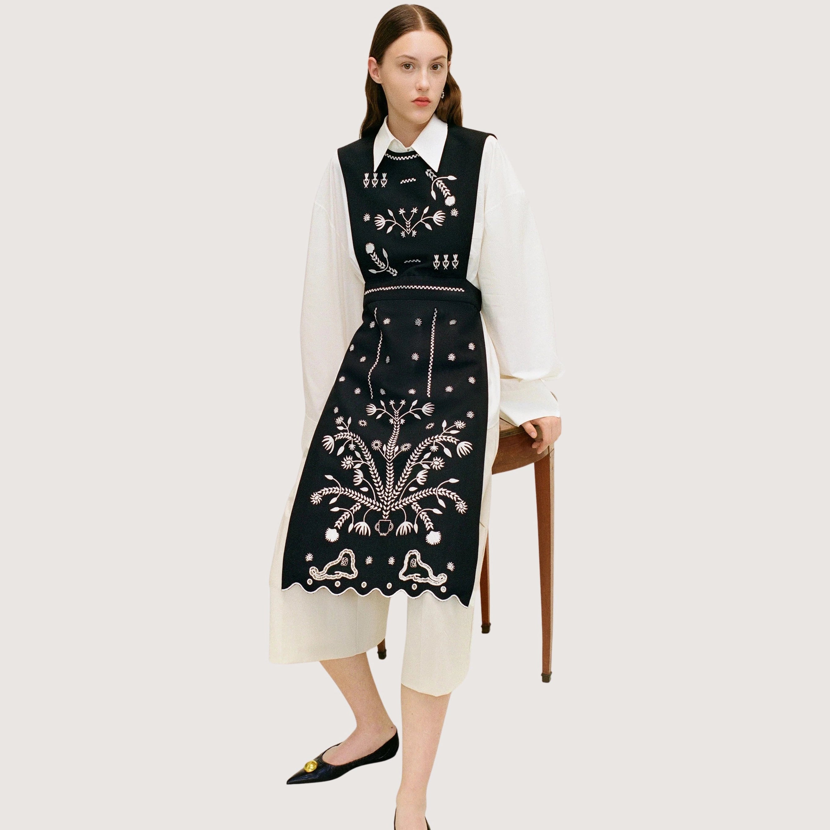 Embroidered Apron