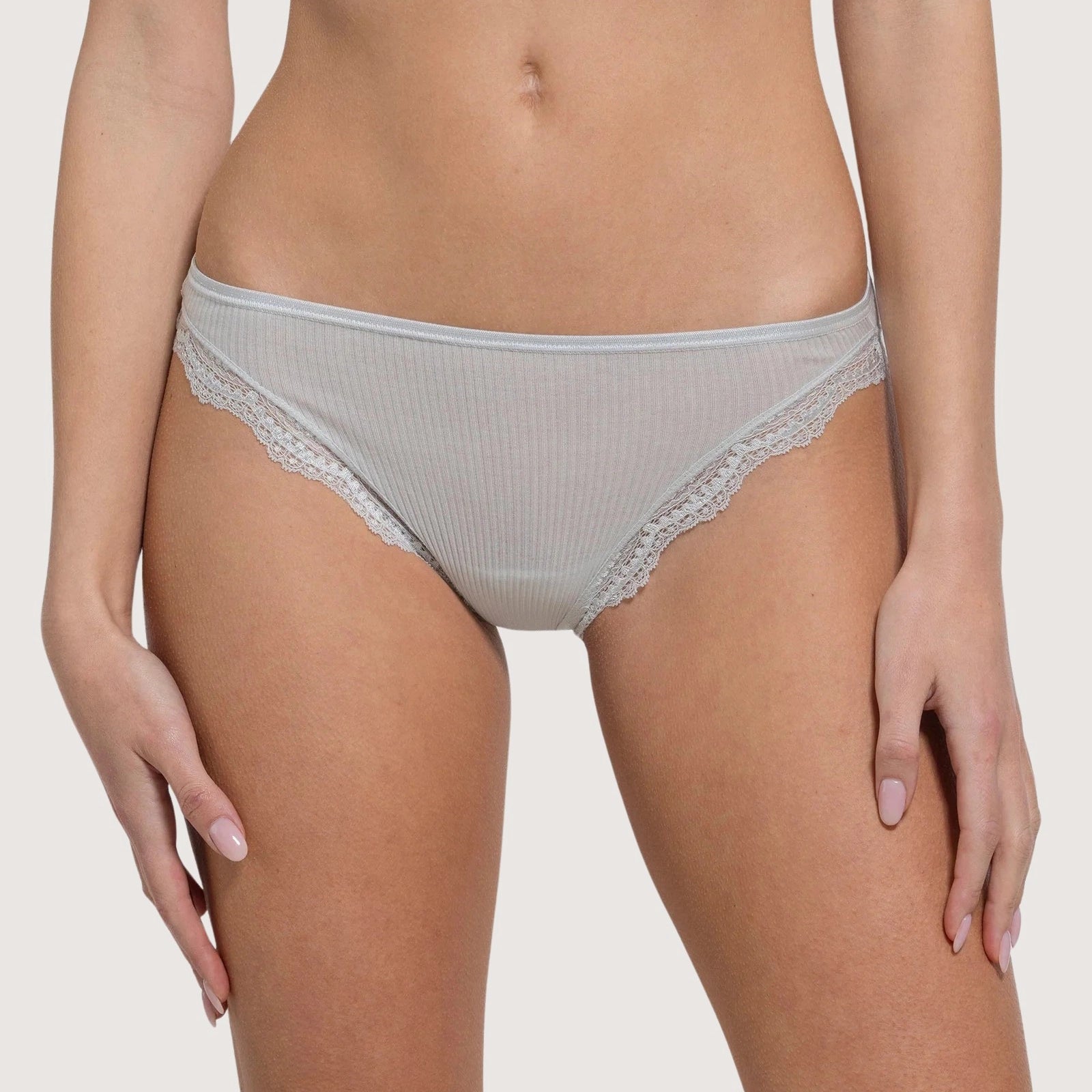 Cotton Brief With Leavers - 3161