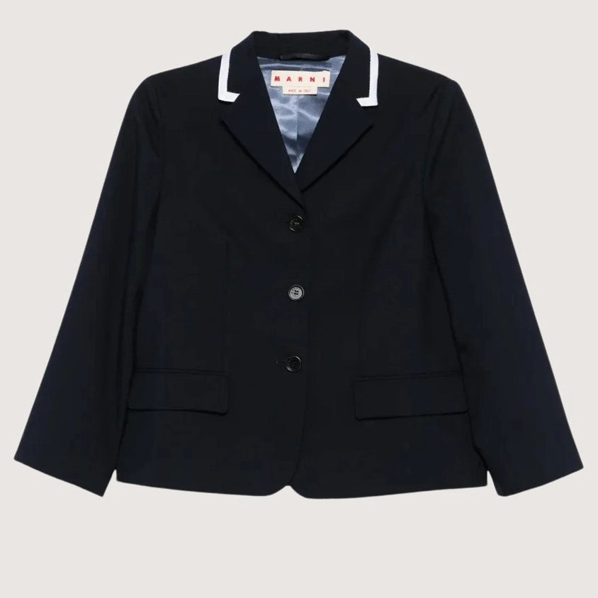 Jacket With Contrast Collar