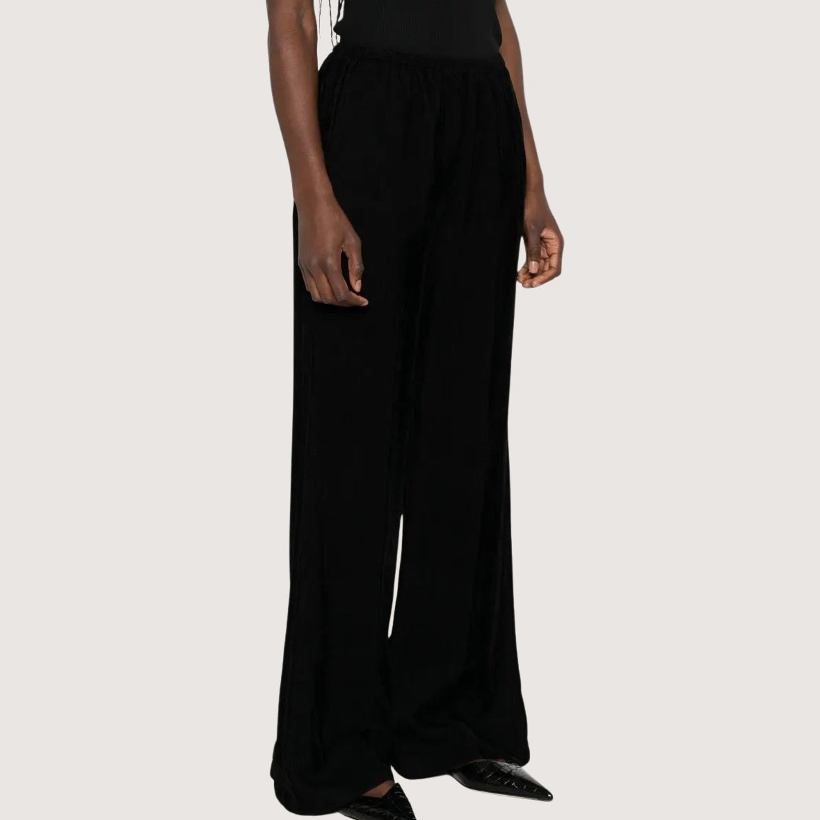 Ribbed Velvet Elasticated Pants