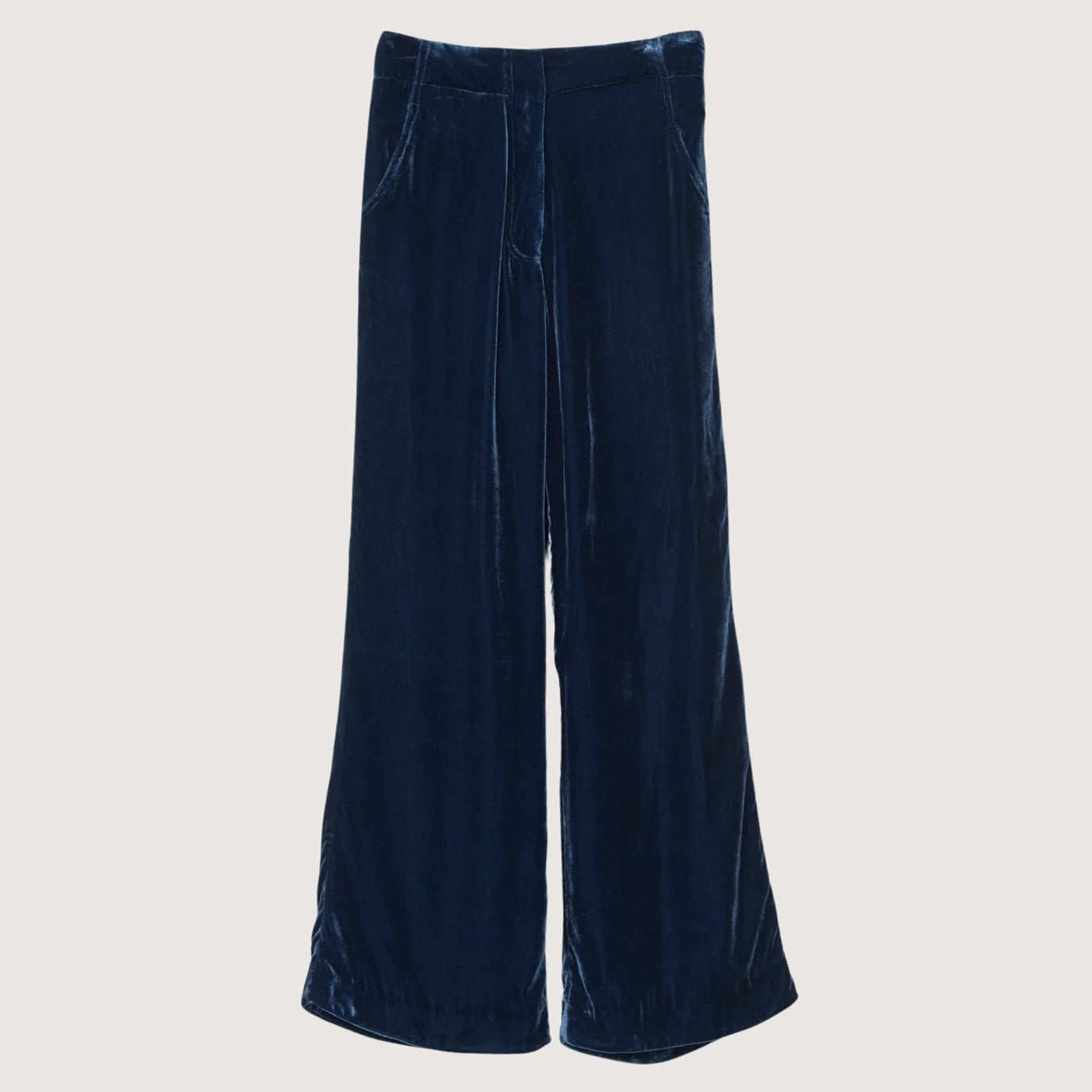 Silk Velvet Flared Pants