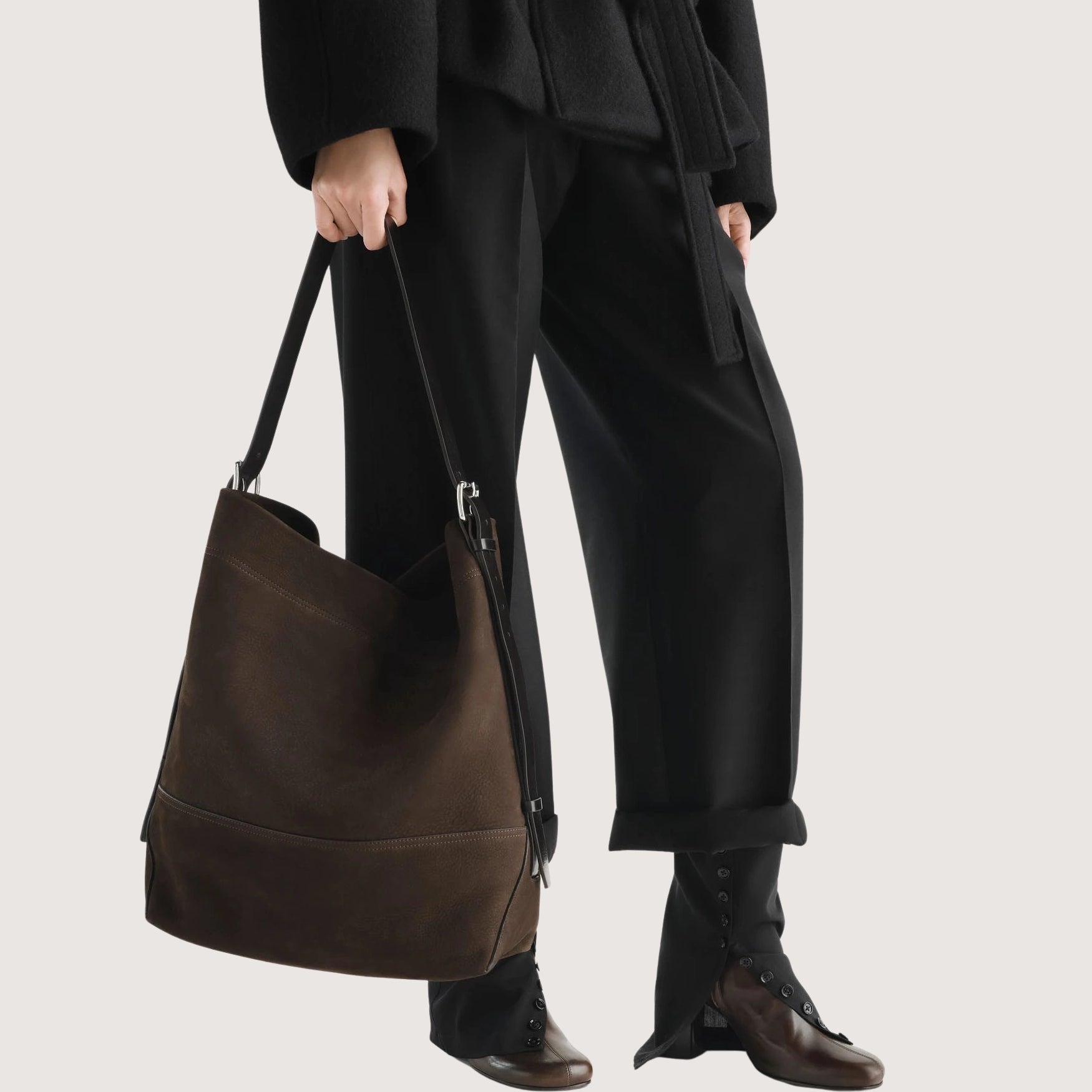 Belted Tote Bag - Large