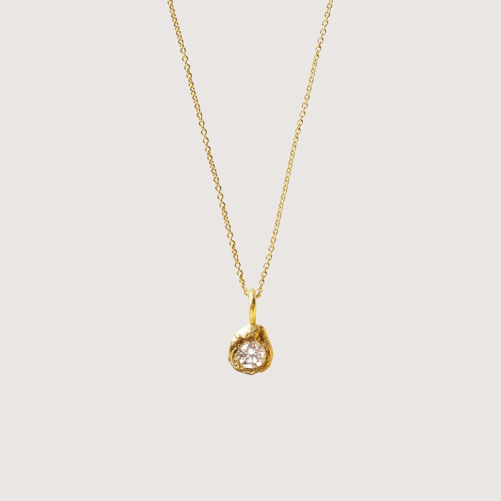 Solitaire Iman Necklace - 0.20