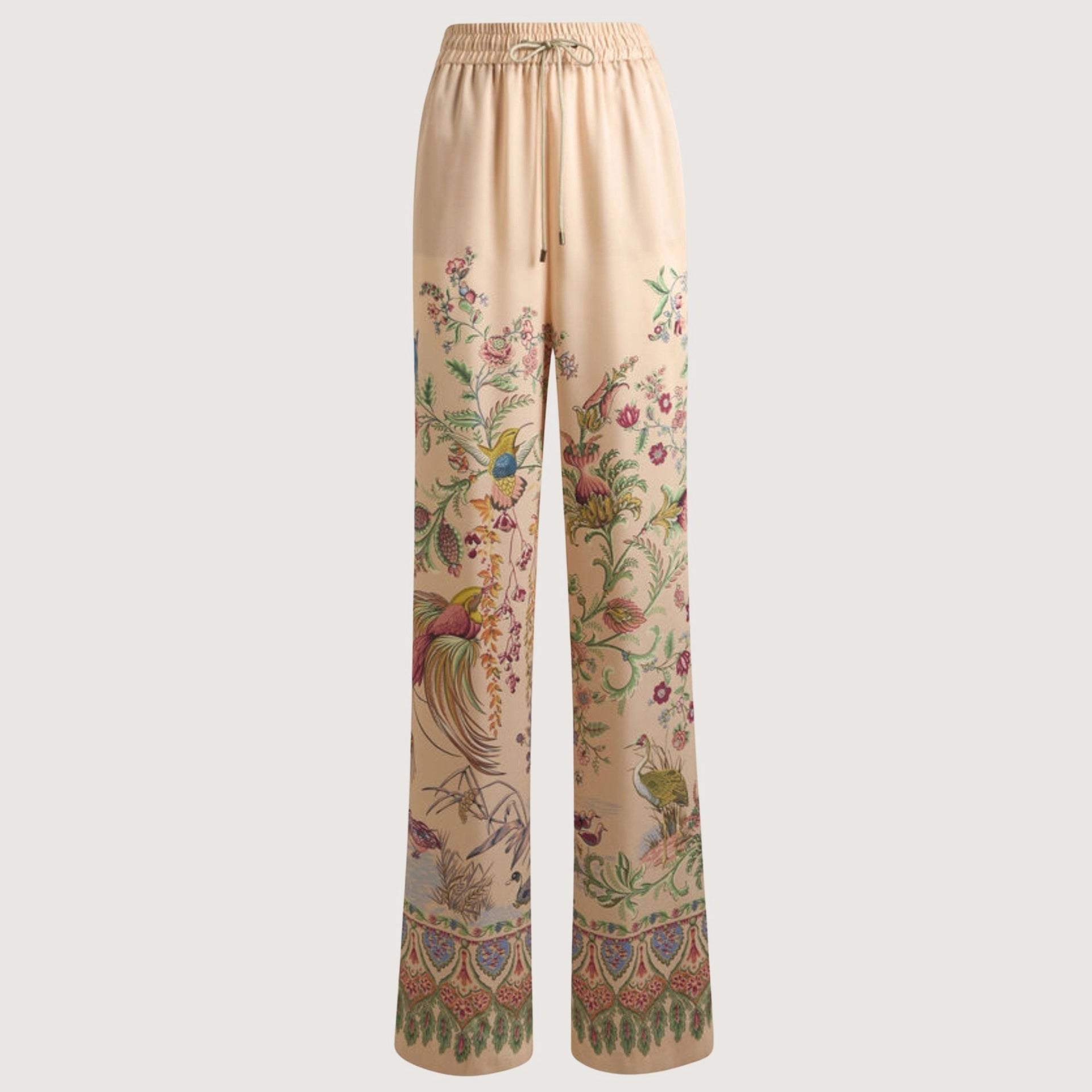 Printed Trouser With Drawstring