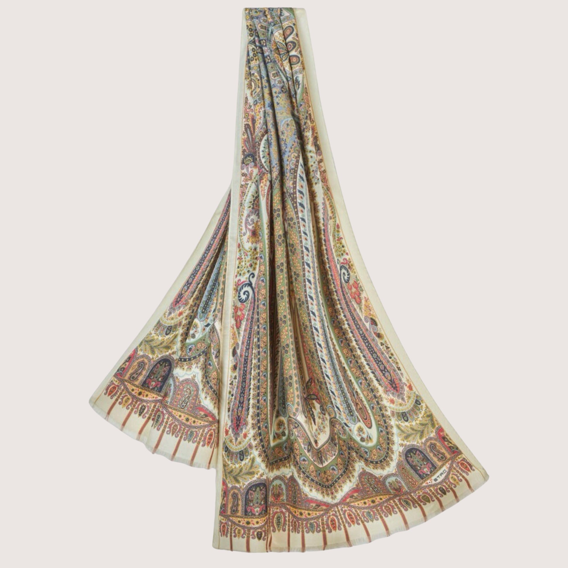 Printed Silk & Cashmere Scarf