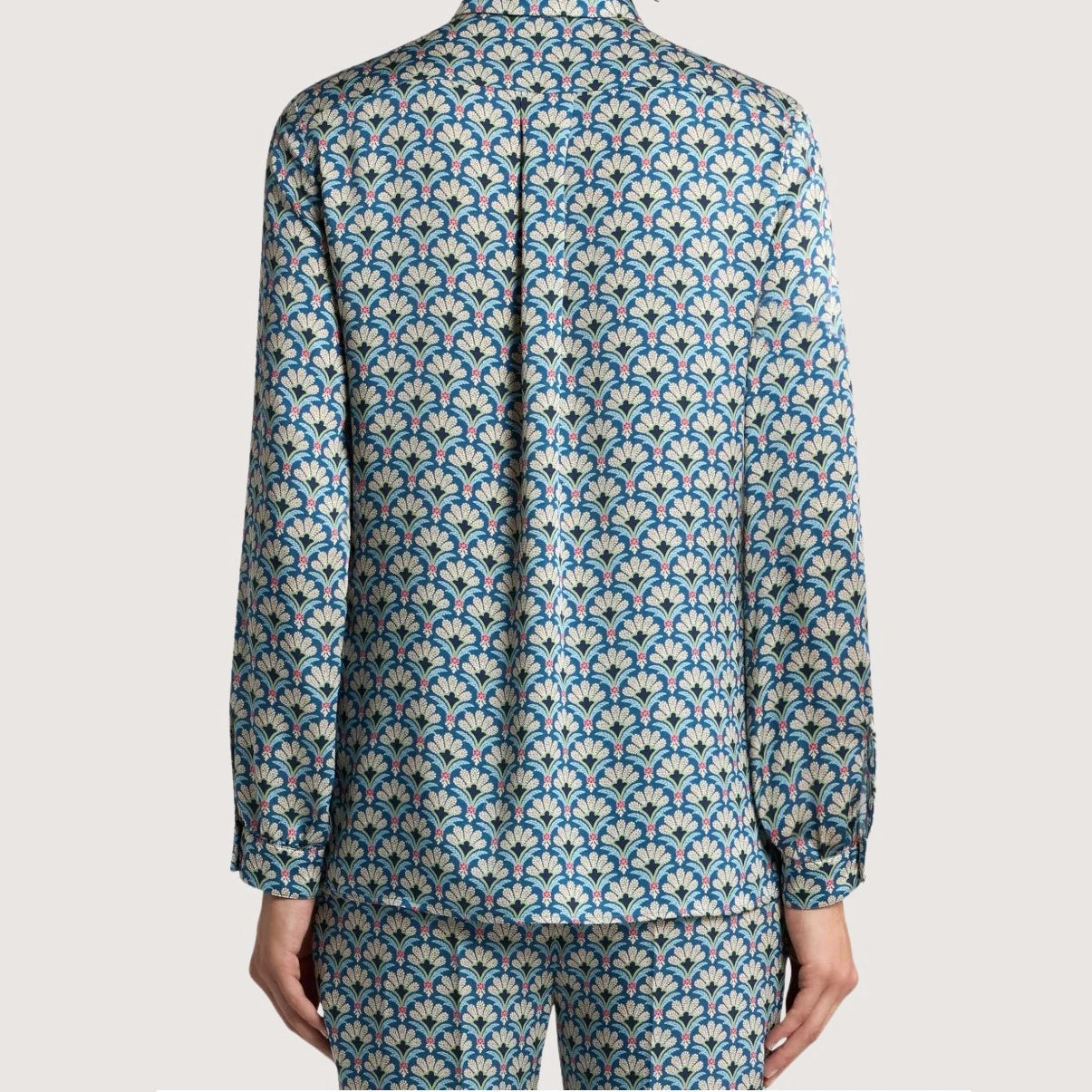 Shirt With Palm Motive