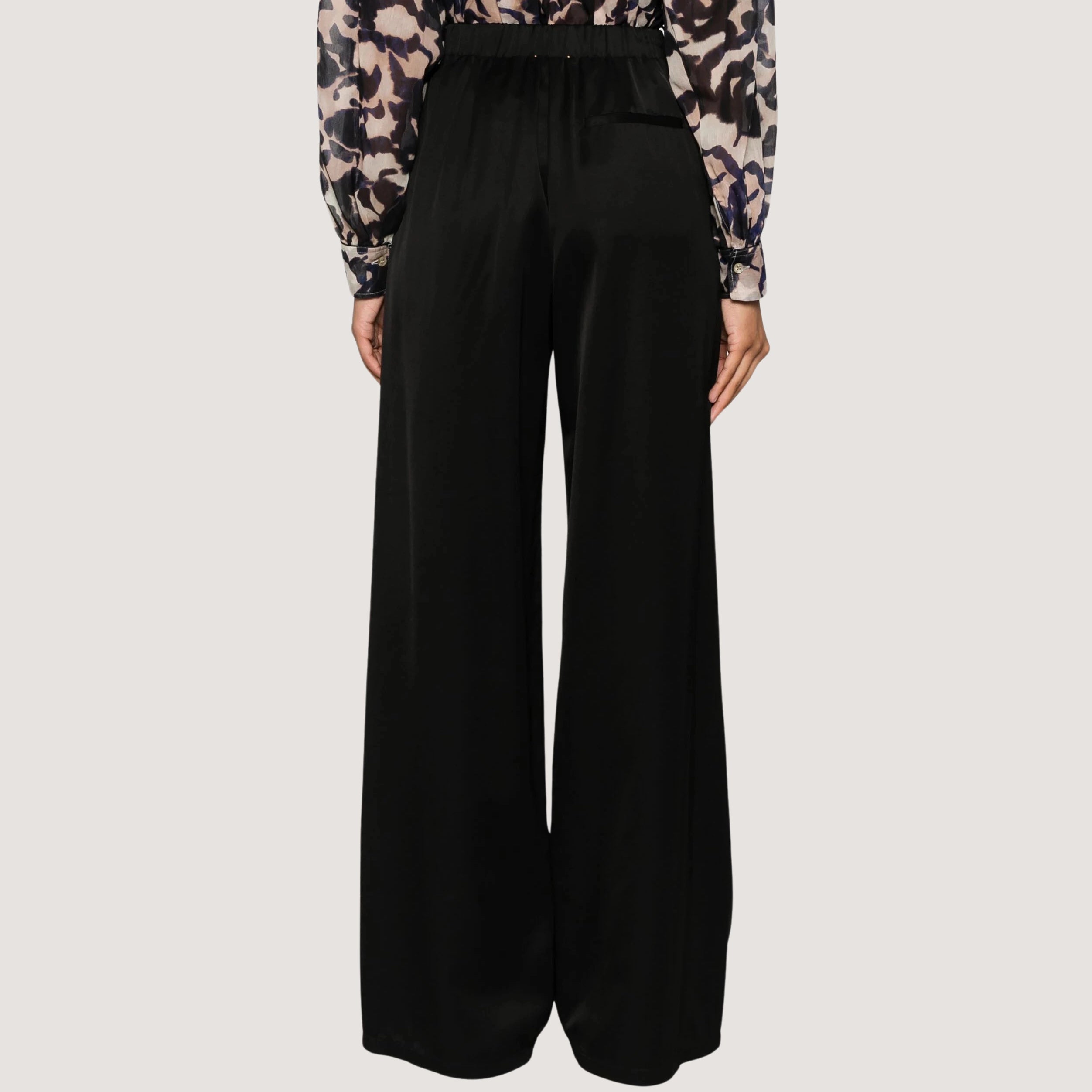 Elasticated-Waistband Palazzo Pants