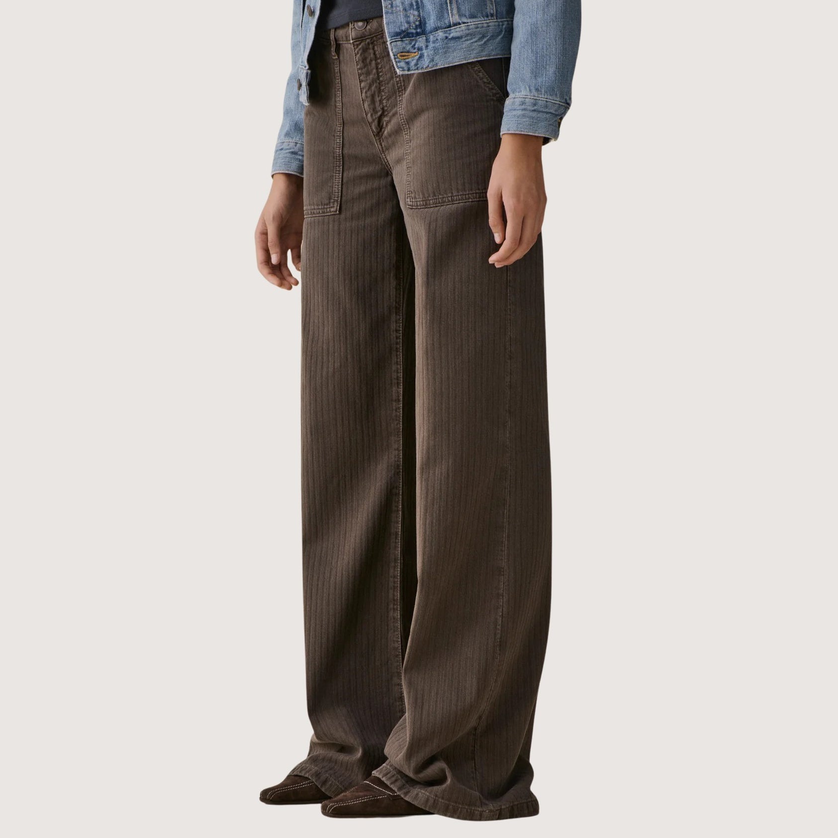 Guell Jeans Chevron Brown