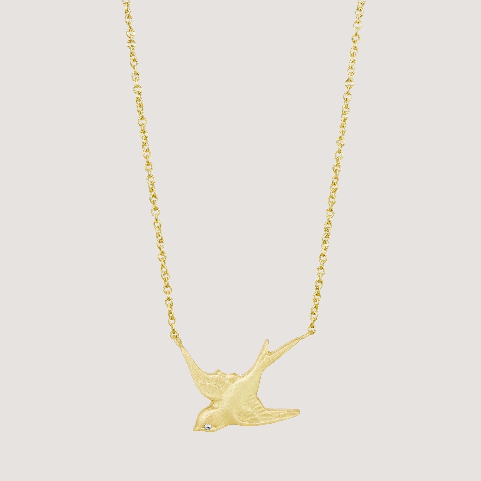 Hirondelle Necklace Gold & Diamond