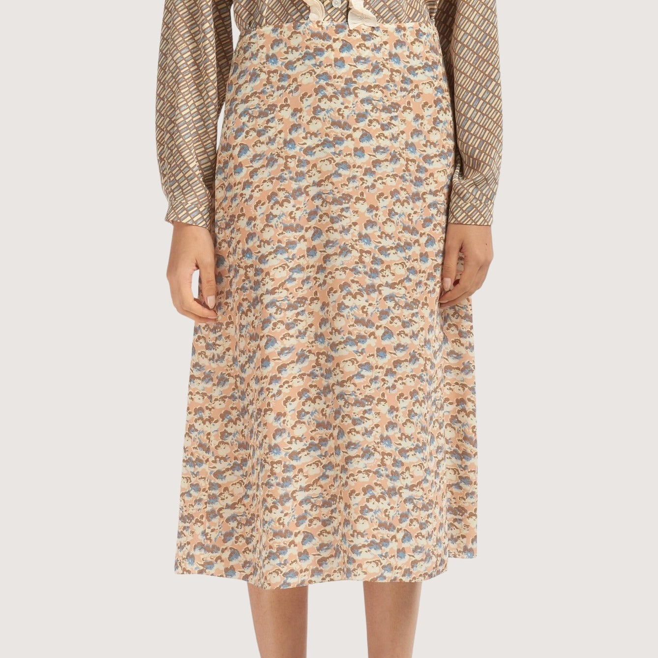 Flower Print Skirt