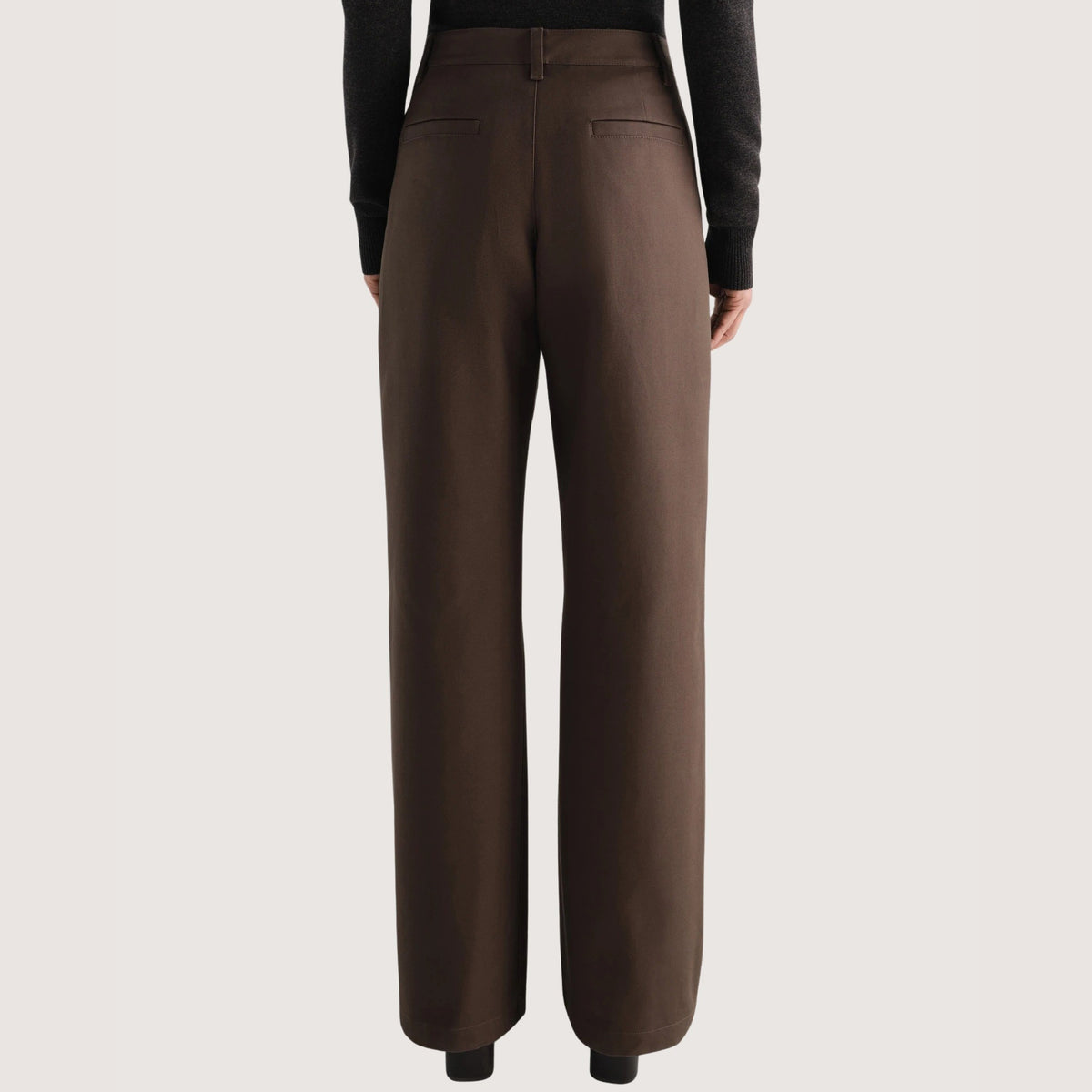 Straight Pants Heavy Poplin