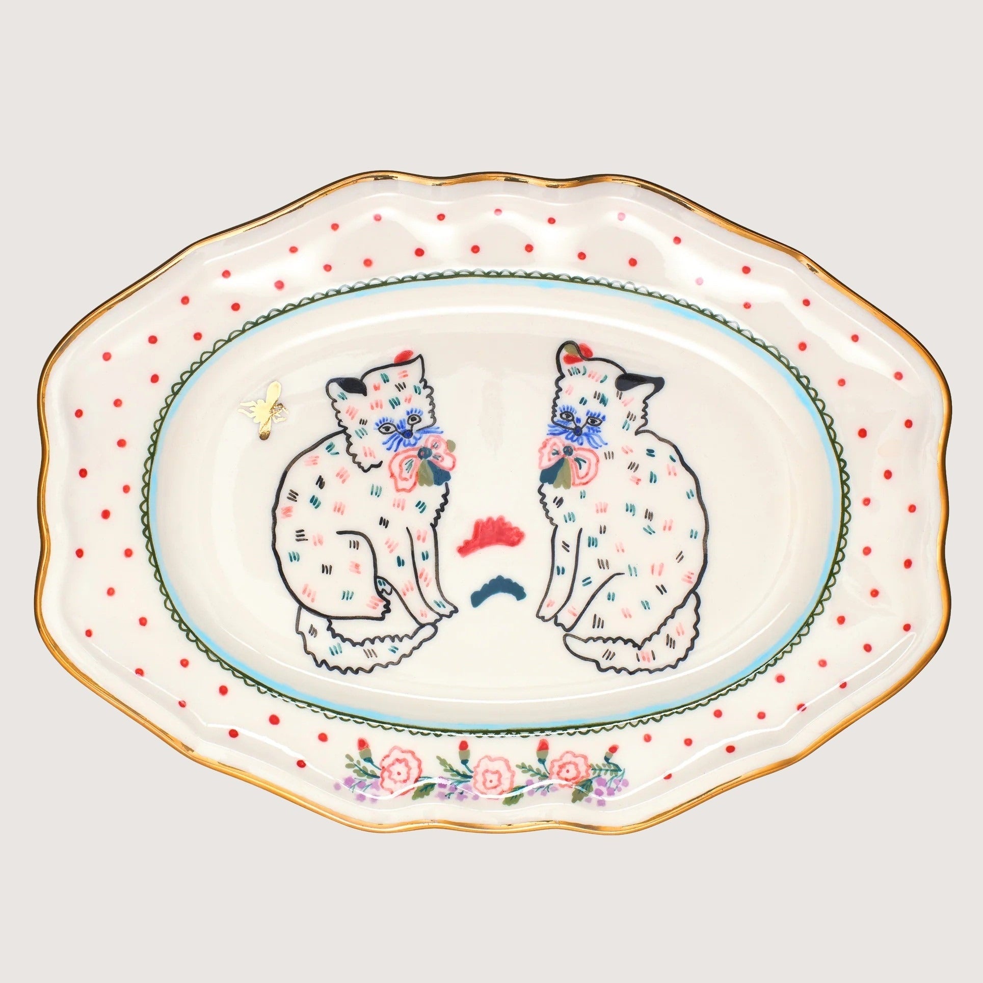 Oval Plate Easter 2023 Kittens