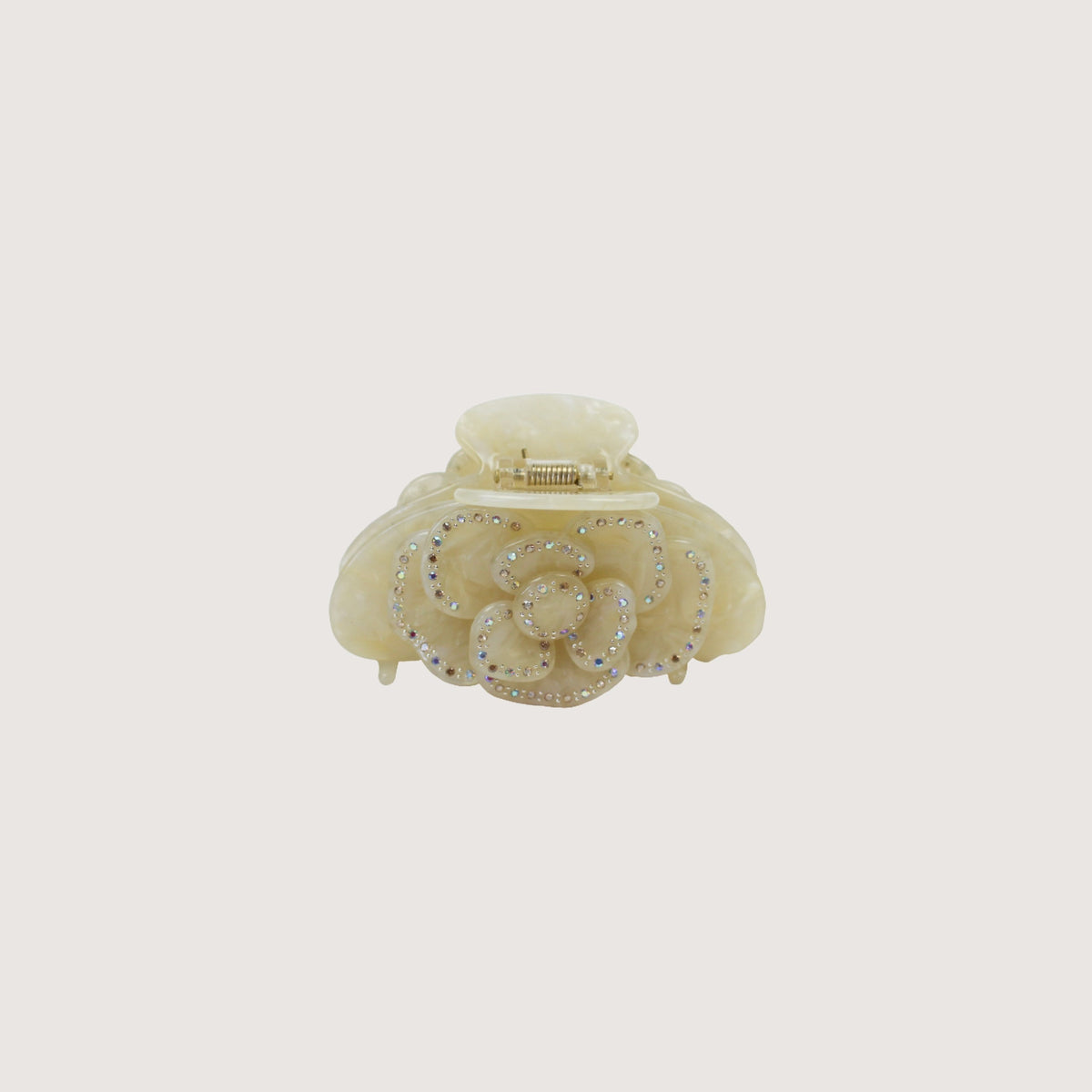 Rose Clip - Ivory Marble