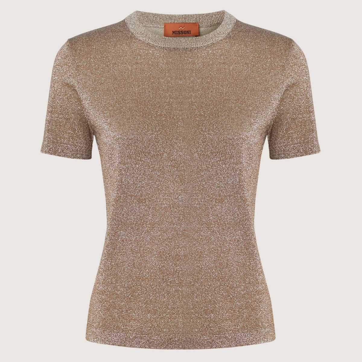 Short Sleeve Lamé Fabric