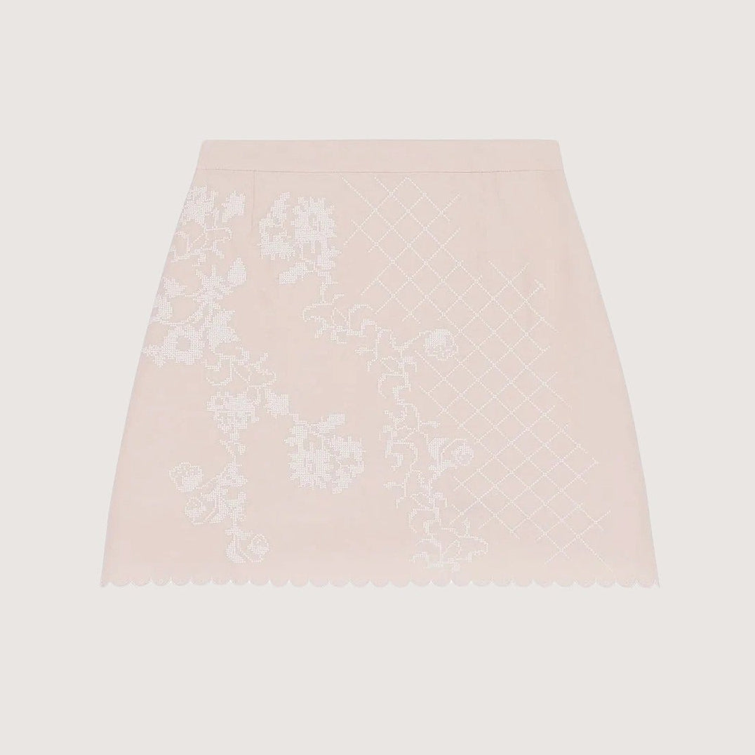 Mini Skirt With Tyn Embroidery