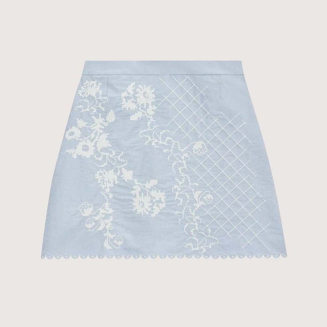 Mini Skirt With Tyn Embroidery