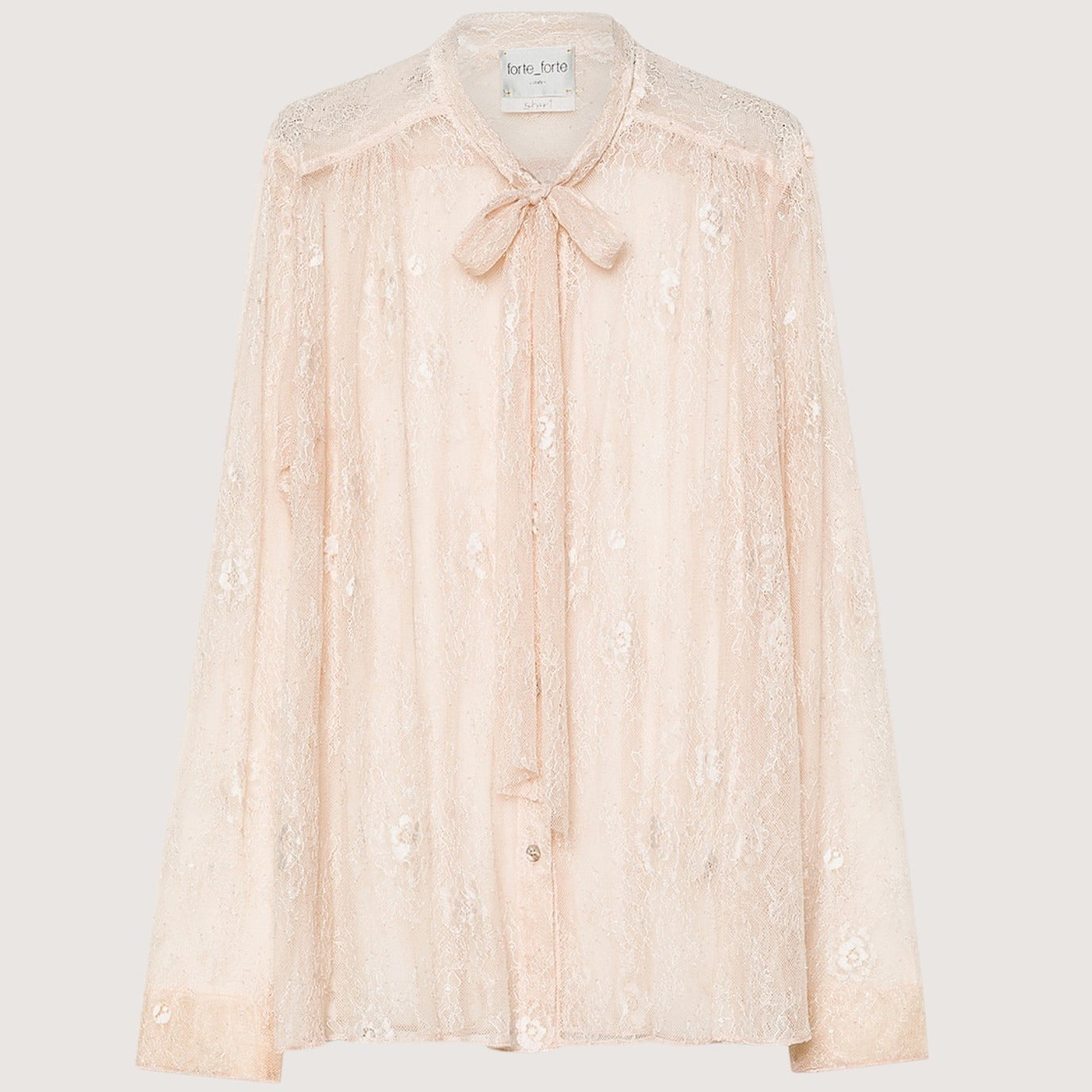 Chantilly Lace Bow-Tie Shirt