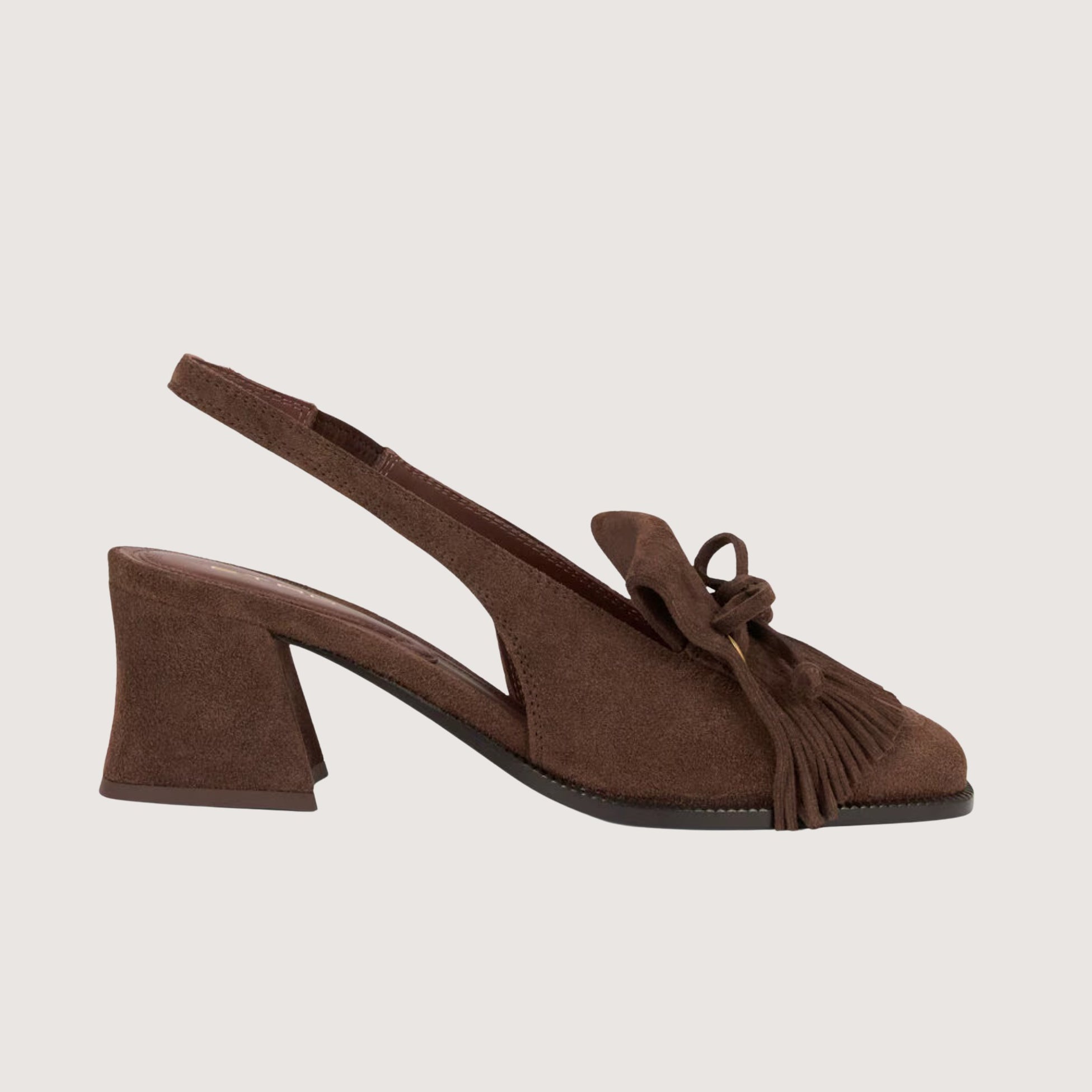 Sling-Back Suede Loafers