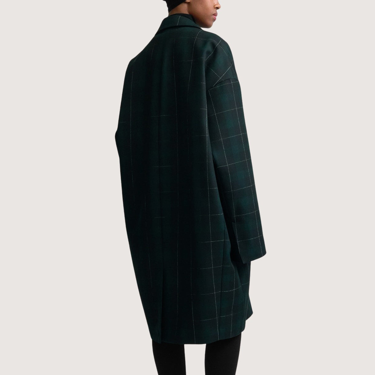 Wool Check Coat
