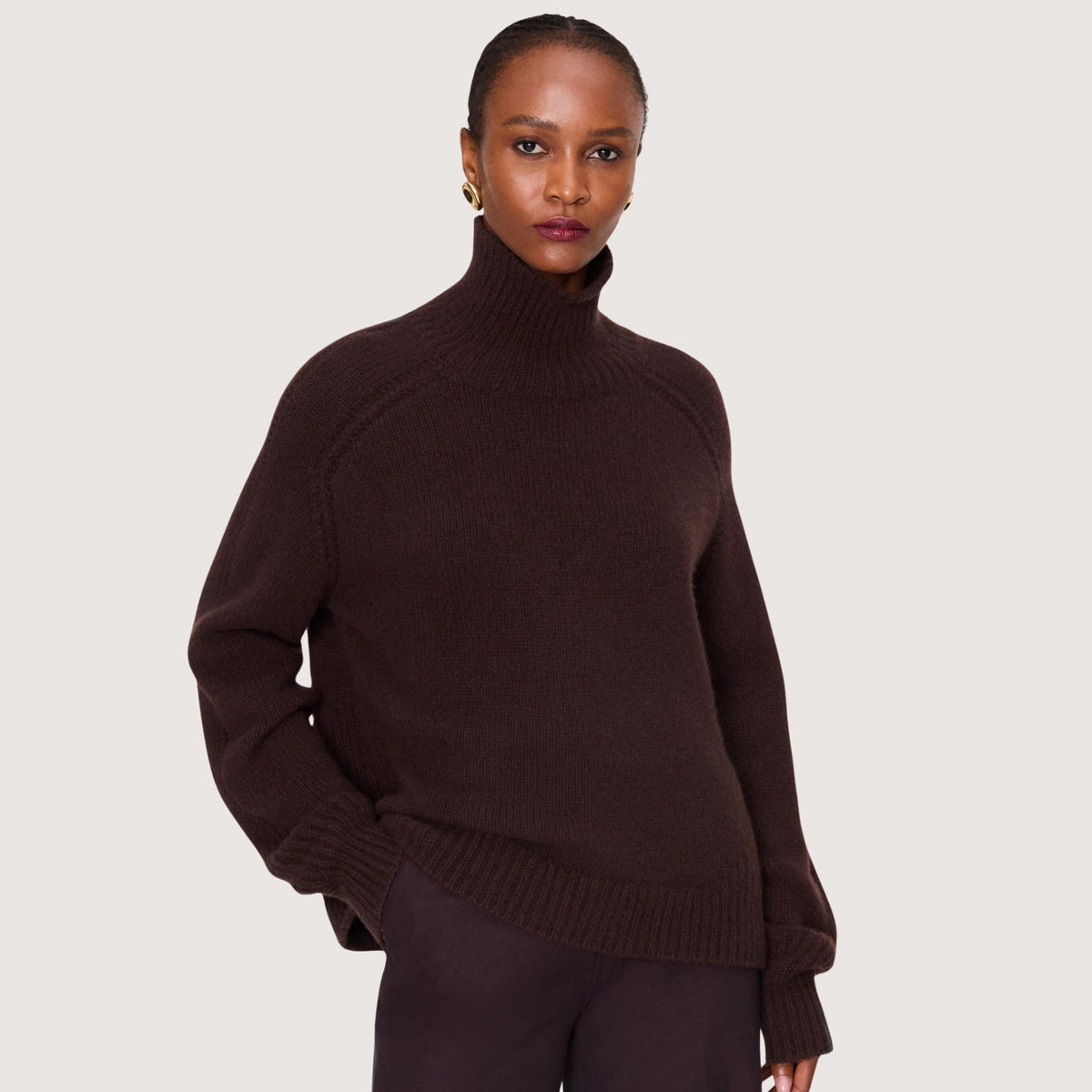 Tilly Lofty Cashmere High Neck Jumper