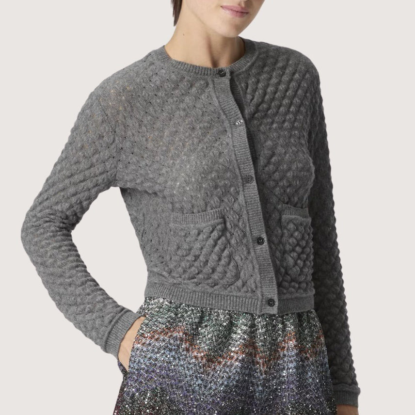 Cashmere Cardigan Lace Pattern