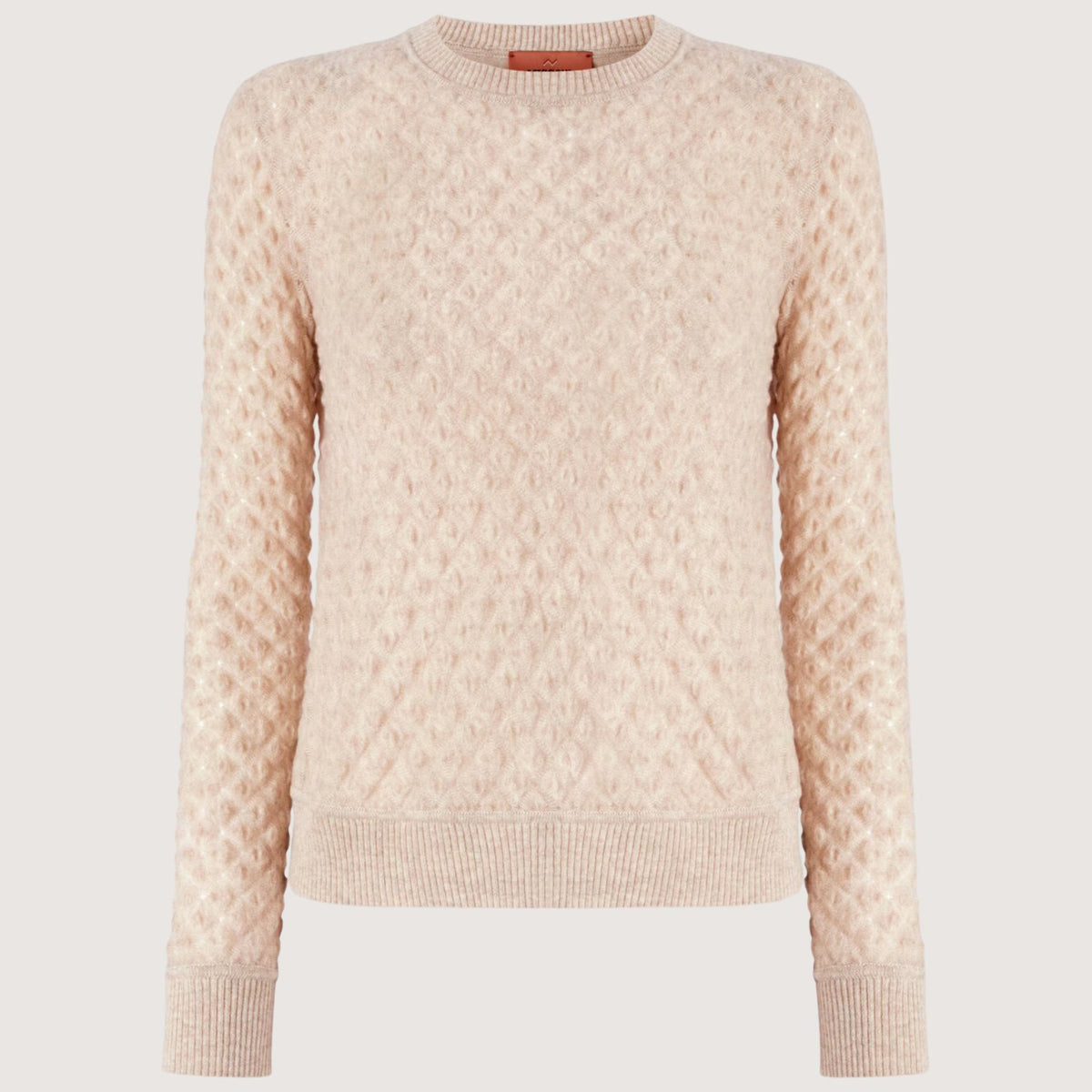 Cashmere Crewneck Lace Pattern
