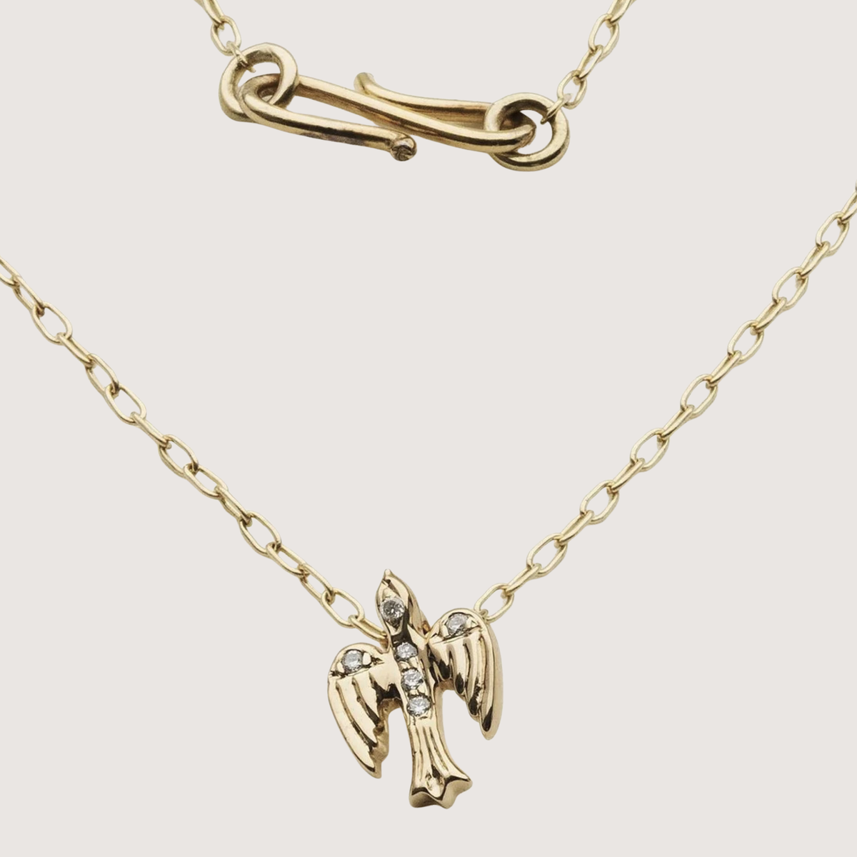 Bird Necklace Gold & Diamond