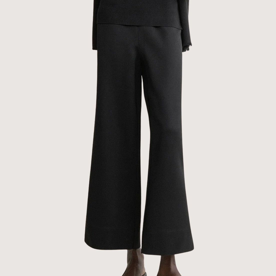 Fluid satin trousers