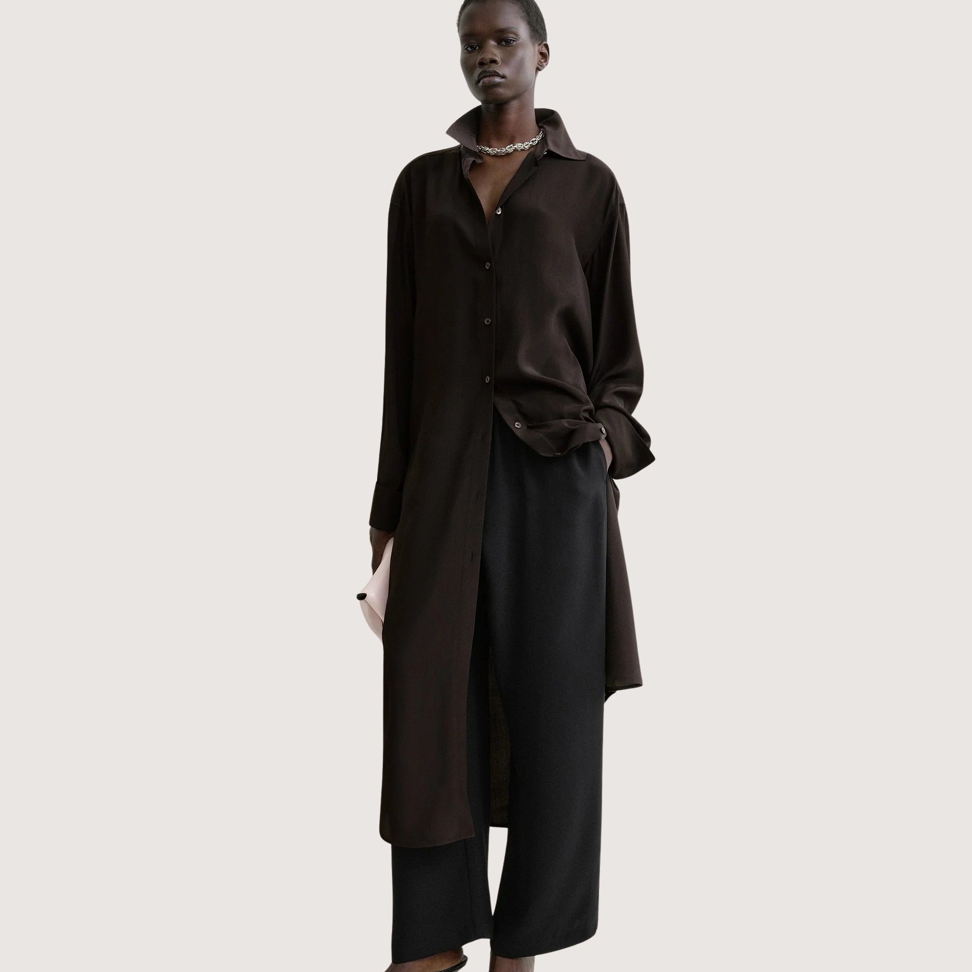 Silk Shirtdress