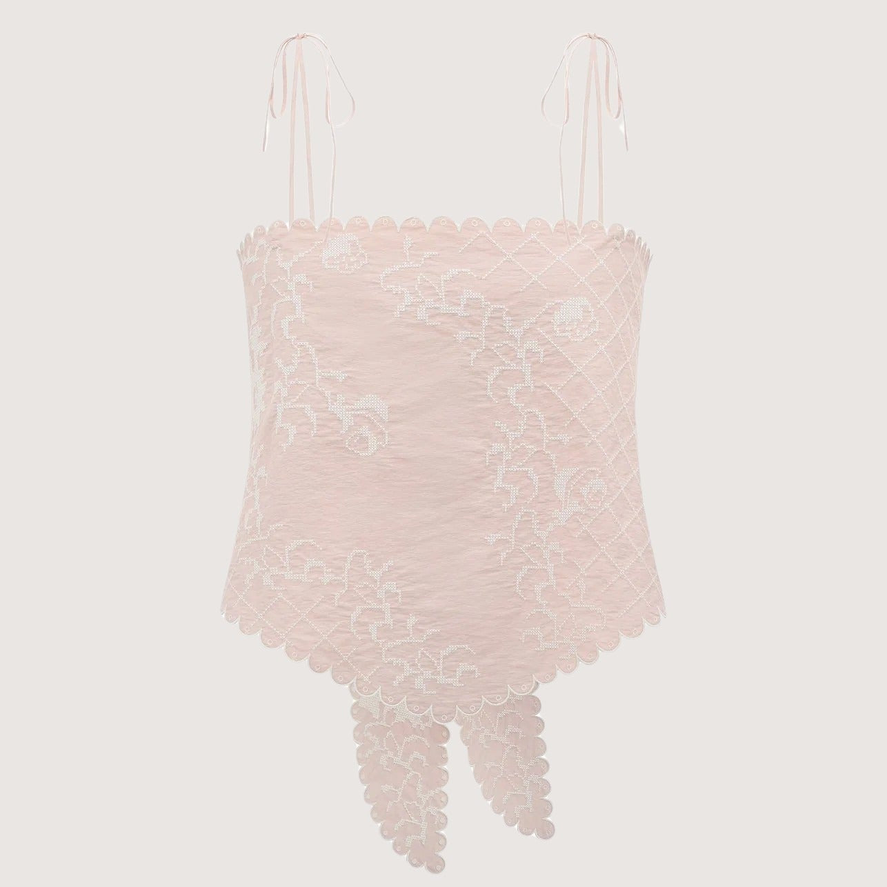Bandana Top With Tyn Embroidery