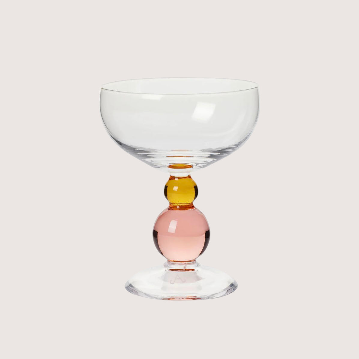 Noam Champagne Glass - Amber/Rose