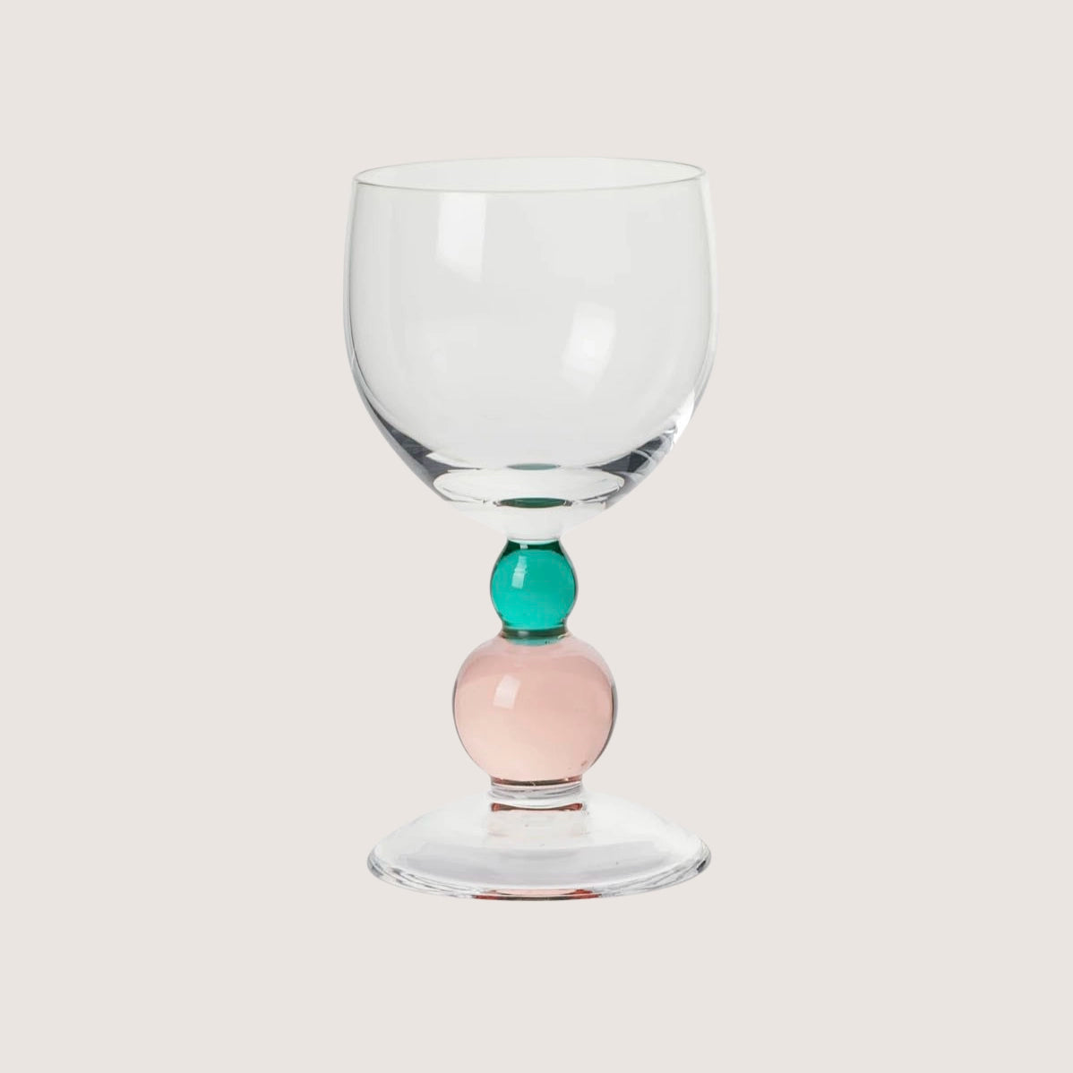 Noam Wine Glass Emerald/Rose