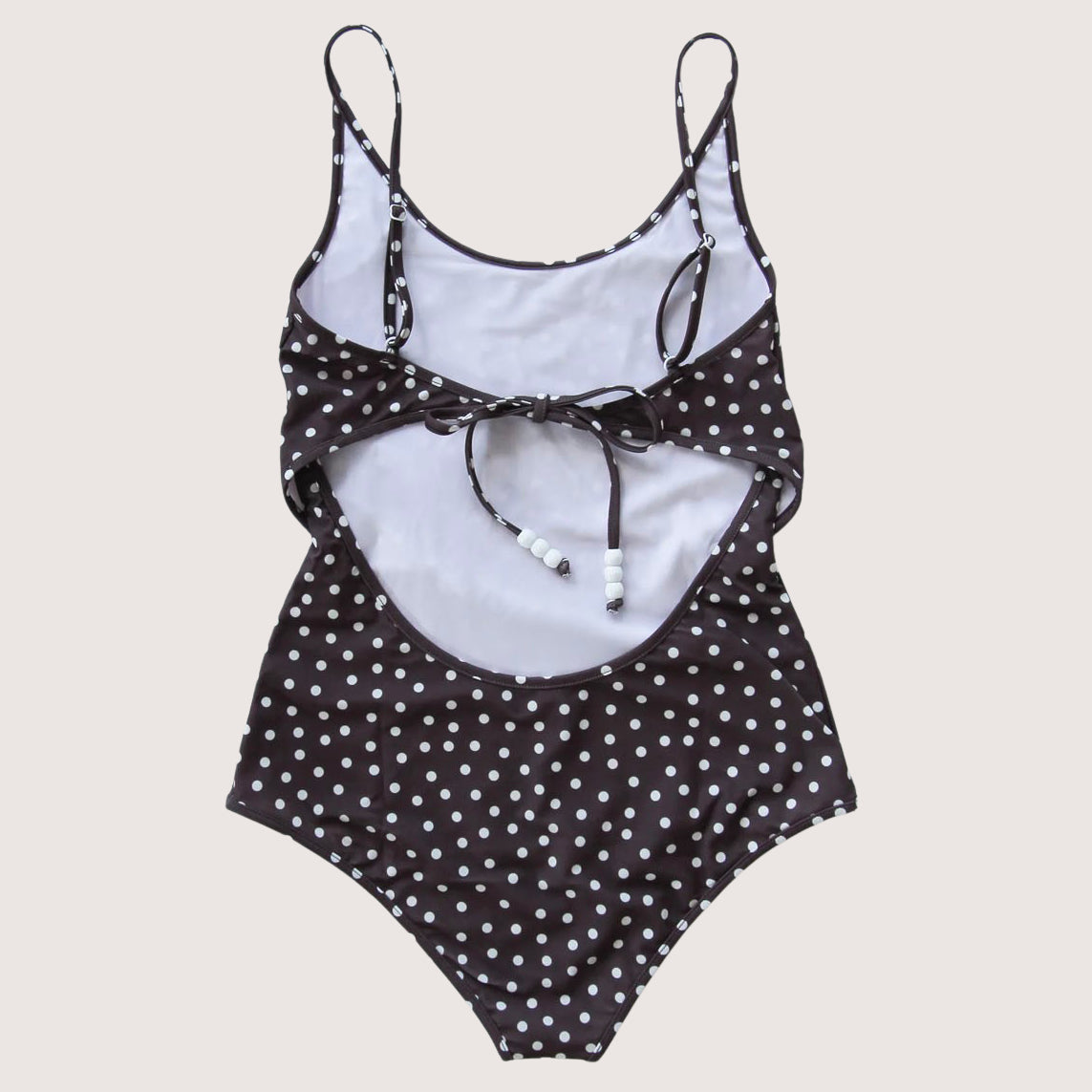 Saona Swimsuit - Brown Dot