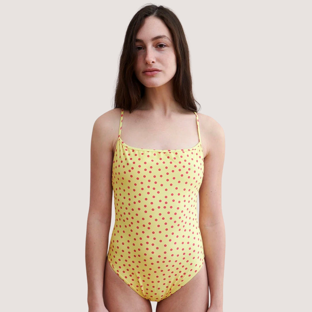 Saona Swimsuit Yellow Dot