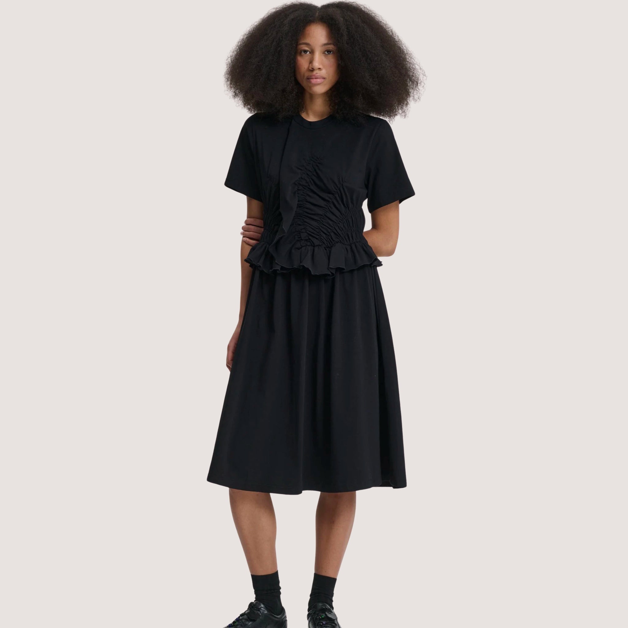 Bonnie Dress With Smock & Ruffle