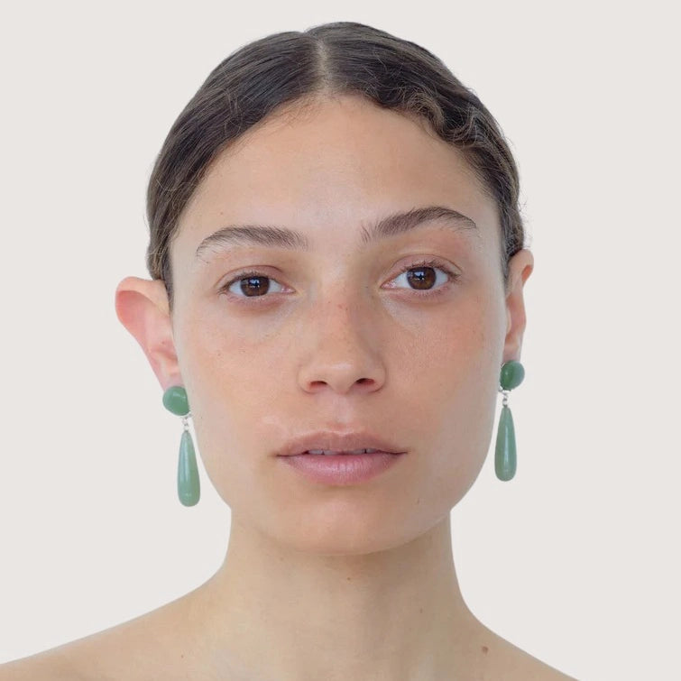 Embleme Grande Aventurine Earrings