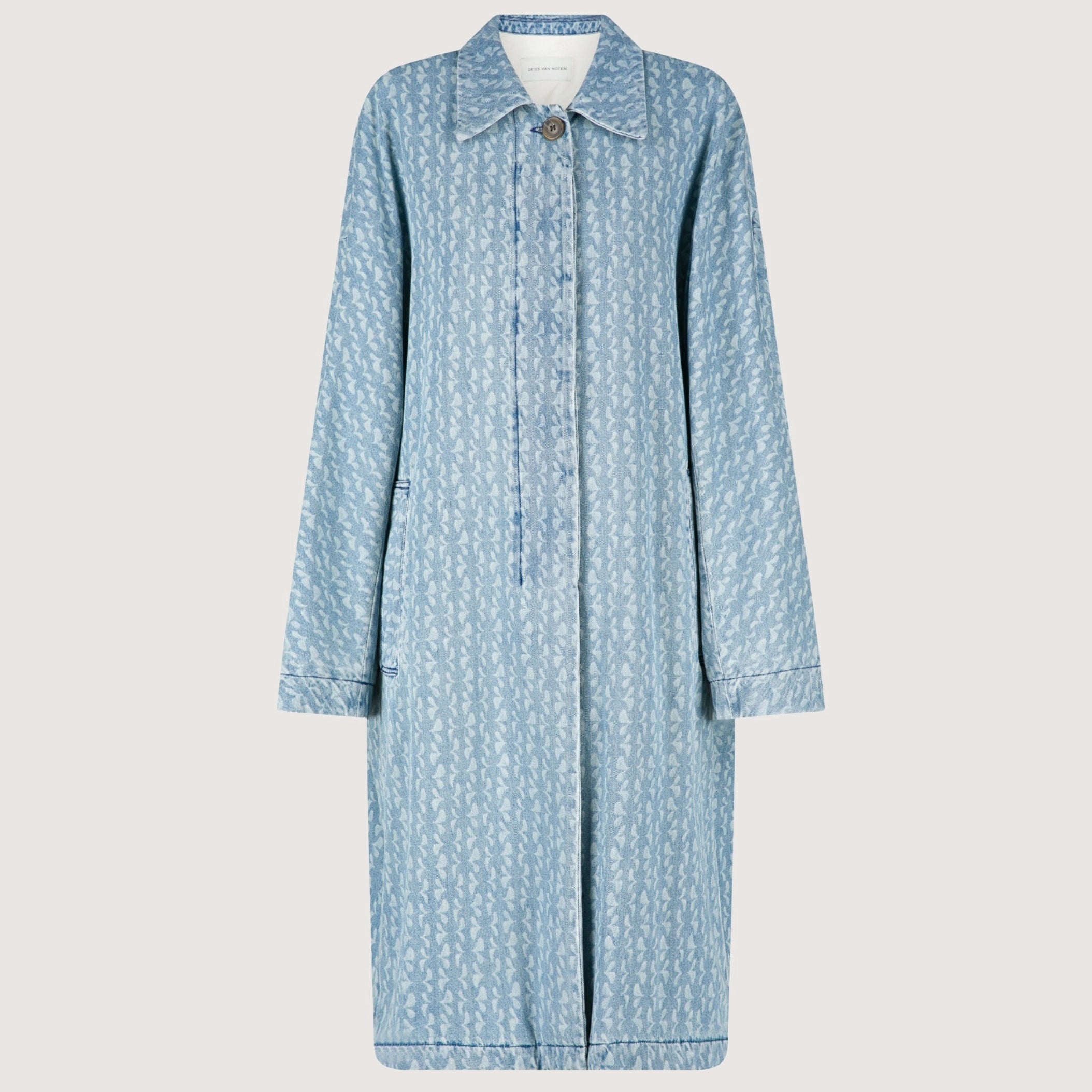 Roolsy Coat Denim Print