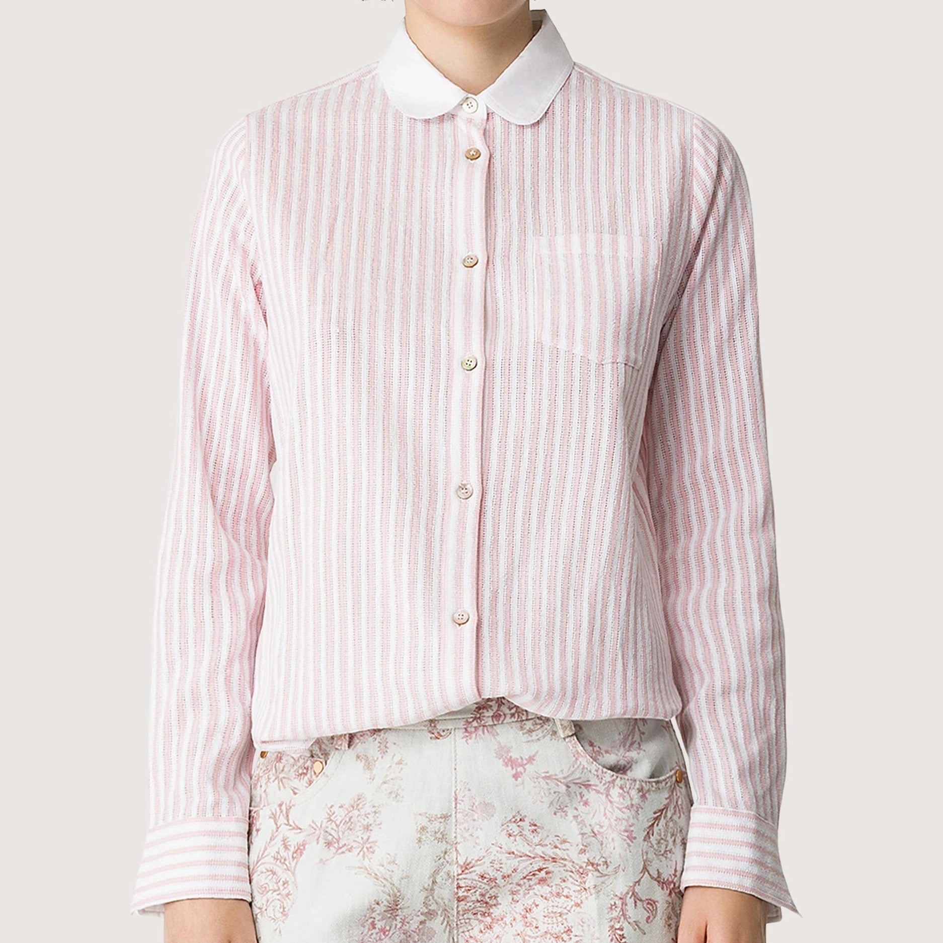 Leno Weave Stripe Shirt