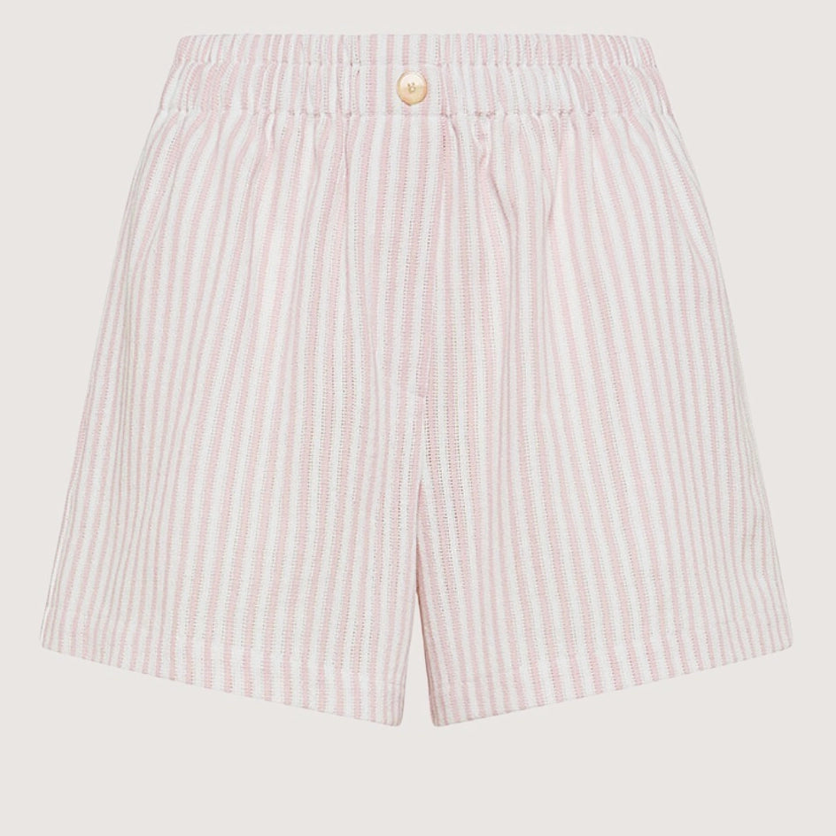 Leno Weave Stripe Bermuda Shorts