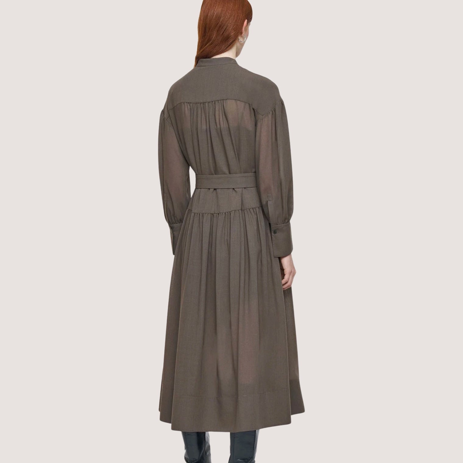 Emma Sheer Fine Wool Dress
