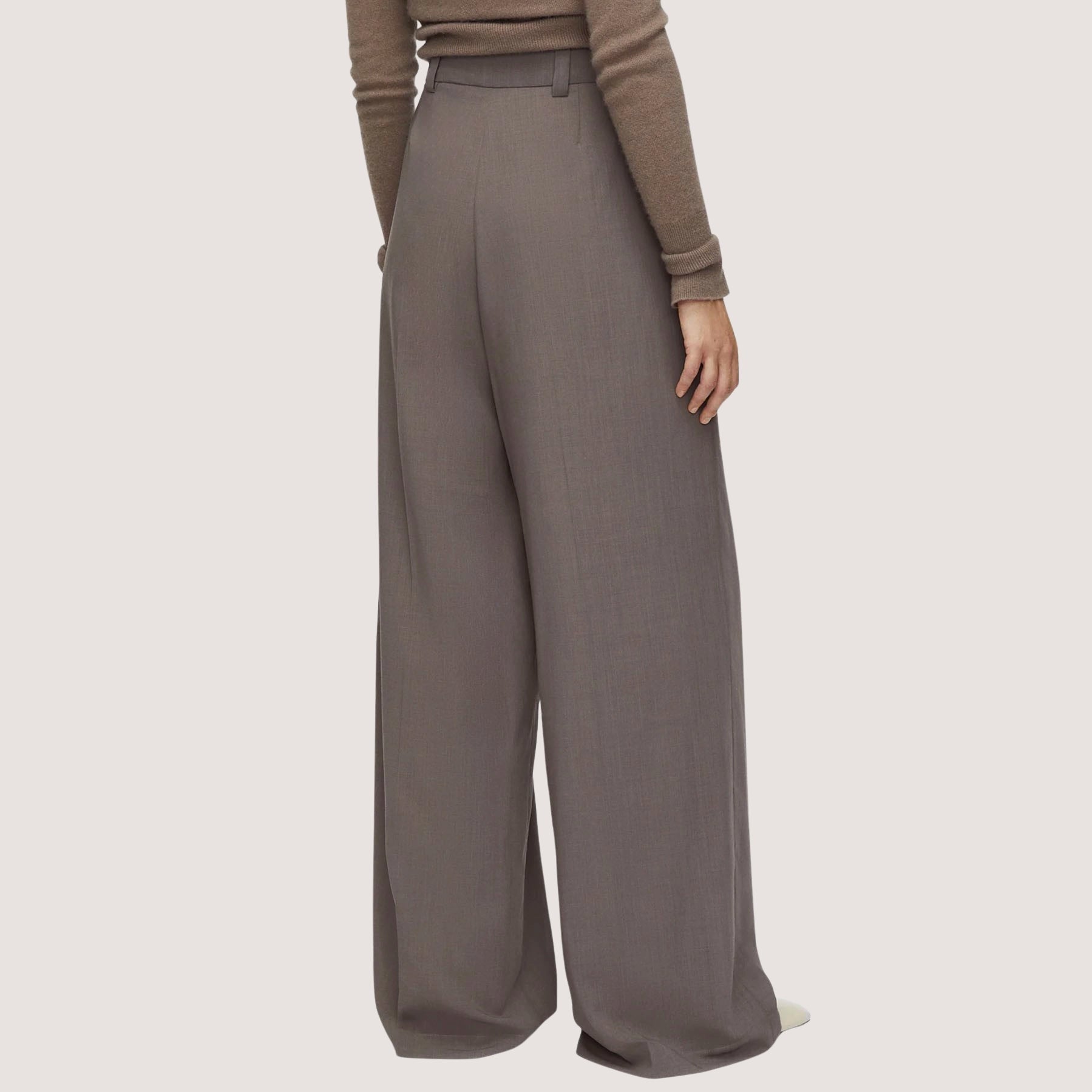 Forest Wool Voile Trousers