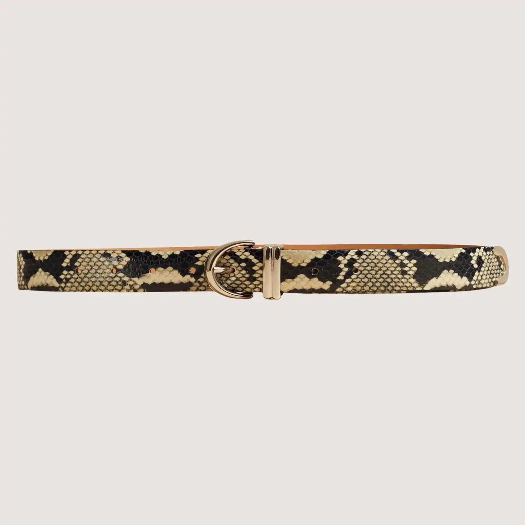 Bambi Skinny Belt - Silver Hardware
