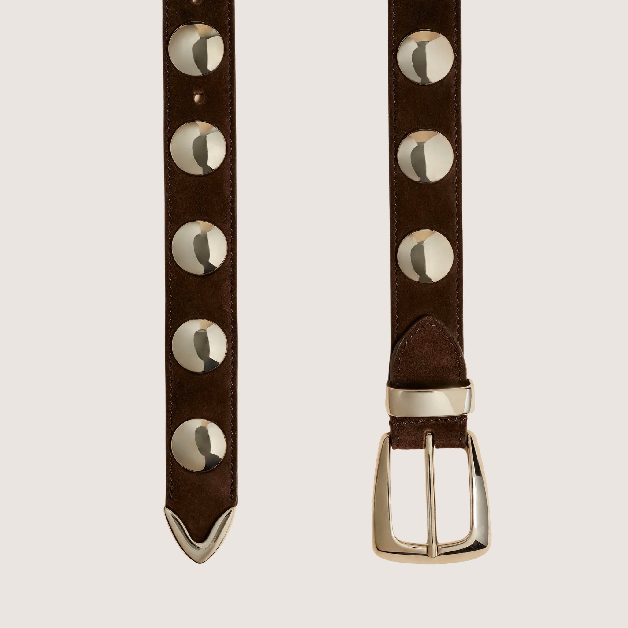 Benny Belt With Studs - Suede