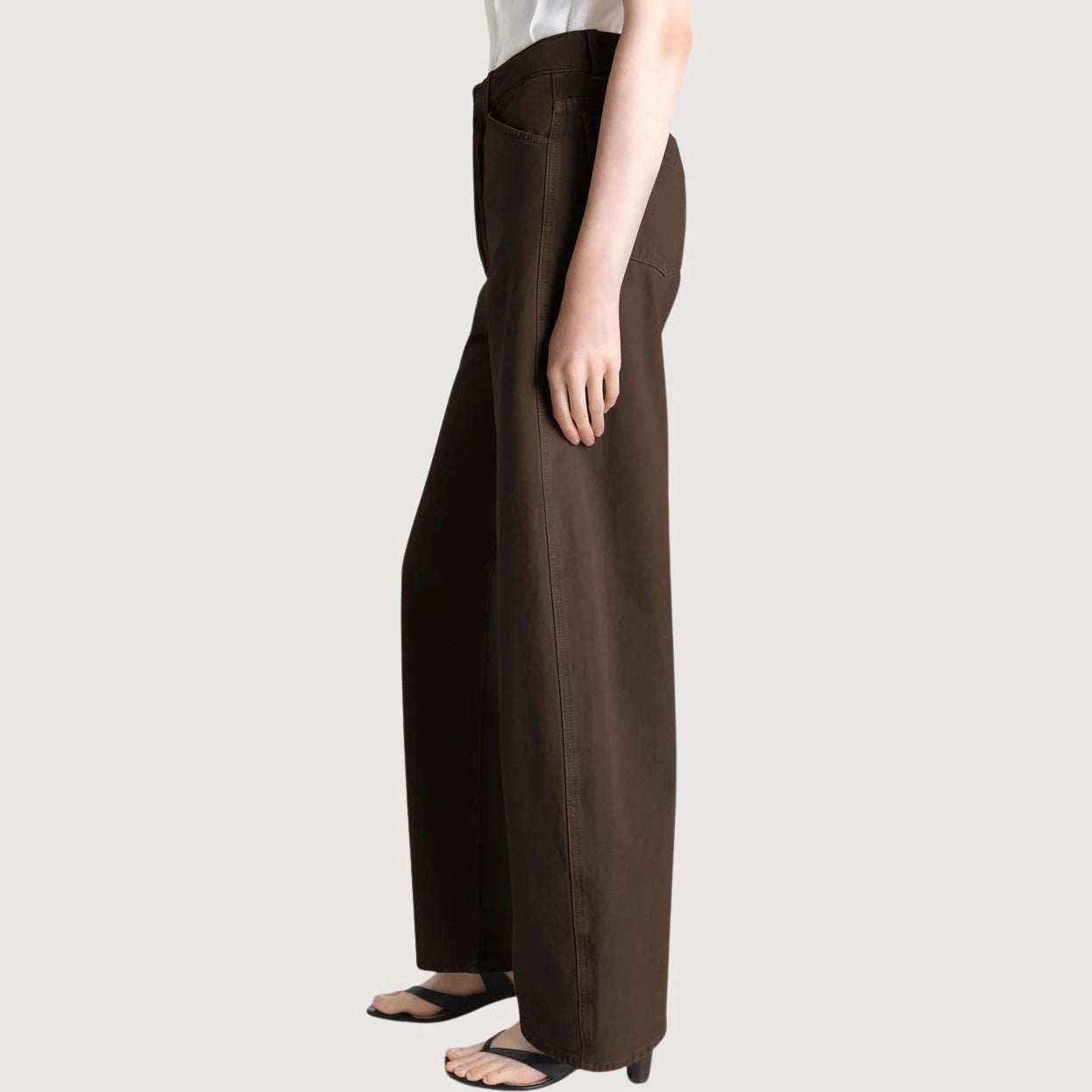 High Waisted Curved Pants