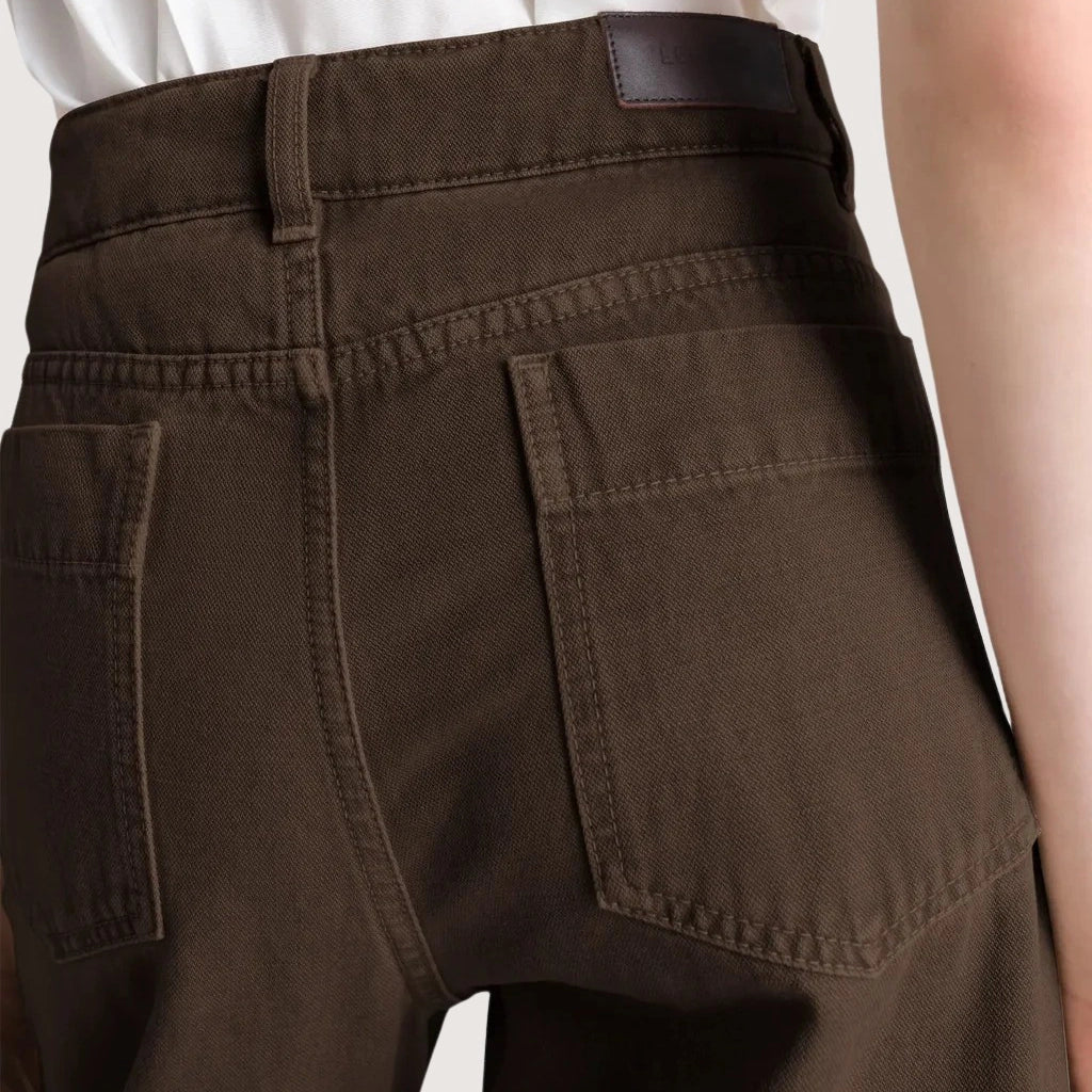 High Waisted Curved Pants