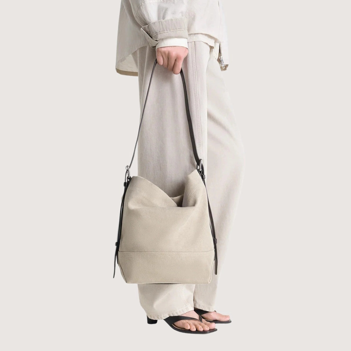 Small Belted Tote - Cotton