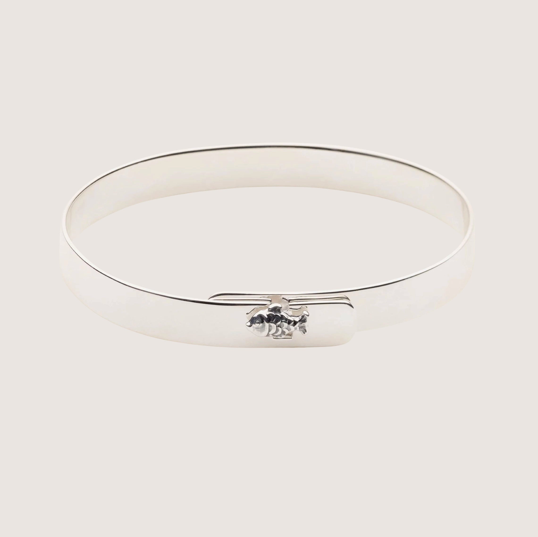 Click Braclet Silver Fish Lock