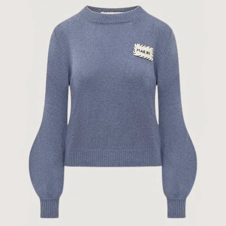 Roundneck Sweater With Patch